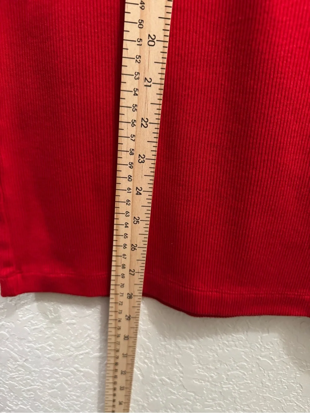 Lauren Ralph Lauren Short Sleeve Red Ribbed Knit Top Women’s Size Large 2XL